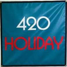 420 Holiday sign